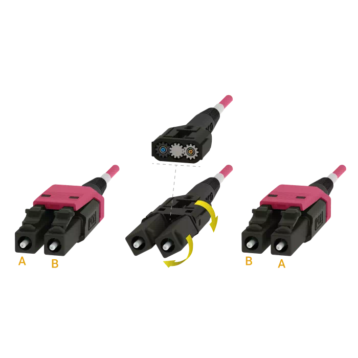 LC/UPC-LC/UPC | UNI10 | Uniboot Patch Cord | Multi-Mode G651.OM4