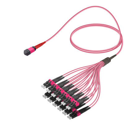 Female MTP Elite to LC/UPC Fanout | Base-24 | Multi Mode G651.OM4